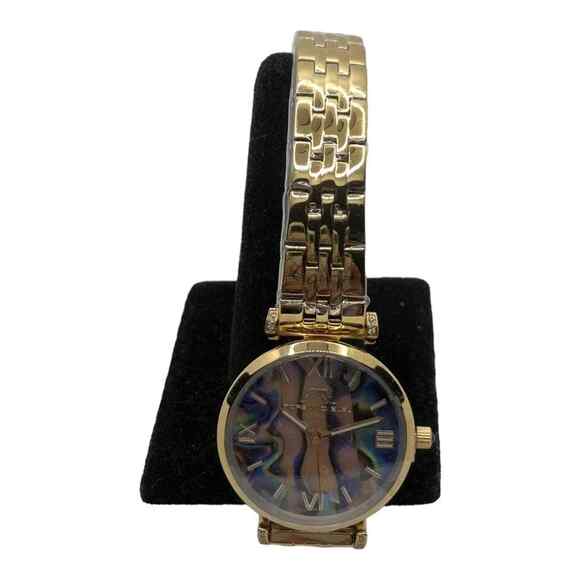 Porsamo BLEU Sylvie Stunning Abalone Dial Gold  Bracelet Watch, 32mm - Picture 2 of 11